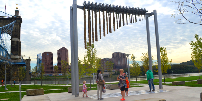 The Banks, Smale Riverfront Park & Roebling Bridge