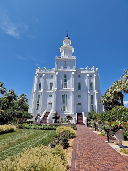 St. George Utah Temple Grounds Walk