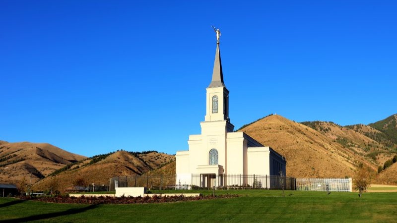 Star Valley Temple & Afton overlook